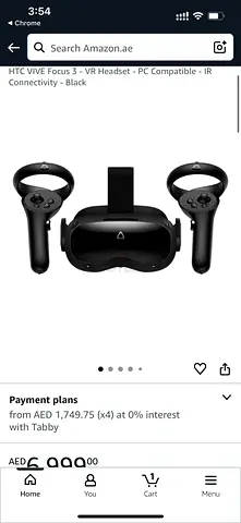 HTC VIVE Focus 3 VR Headset with Controllers