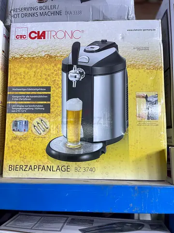 Clatronic Bierzapfanlage BZ 3740 Beer Dispenser / Party Tap (Like New in Box)