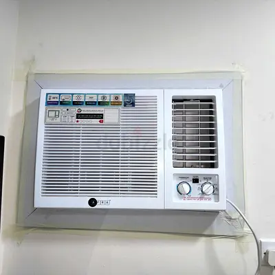 1.5 ton window AC available for sale.