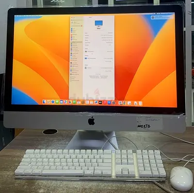 Imac core i5 2013 2k Retina ram 8 gb ssd 256 gb iOS Sonoma display 27 inch prize six hundred fifty