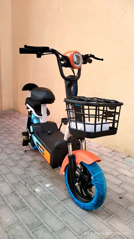 Electric Pedal delivery Scooter with basket 48 v