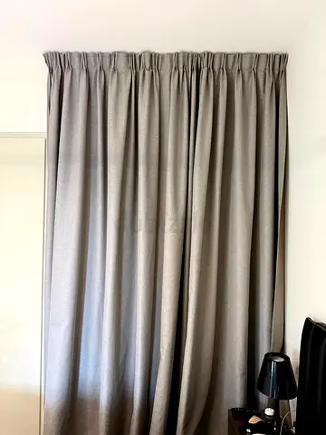 Single Gray Blackout Curtain
