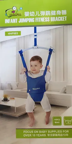 Infant Hanging Jumping Fitness Bracket - Doorway Baby Jumper (Blue)
