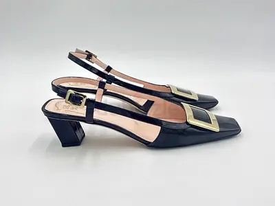 Belle Vivier 45 Slingback Pumps in Patent Leather