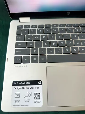 HP OmniBook 5 Convertible Laptop - Silver, Good Condition