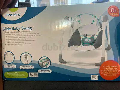 Glide baby swing