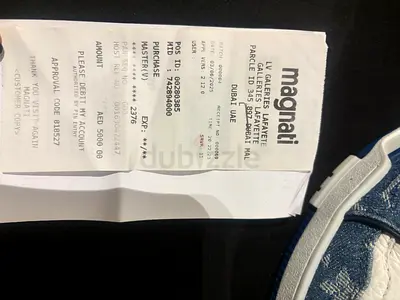 Used Louis Vuitton Monogram Sneakers - Size 37 (With Receipt) brand new 100% authentic