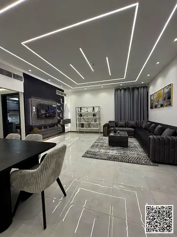 Luxurious and elegant VIP room and lounge for monthly rent – ​​on Ajman Marina ✨ 🔹 Stunning view | Brand new furnishings | Very upscale location | A
