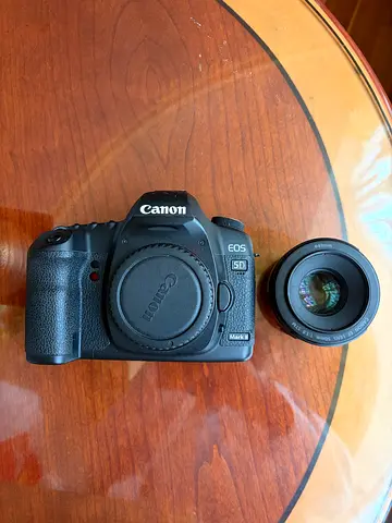 Canon EOS 5D mark II with 50mm lens