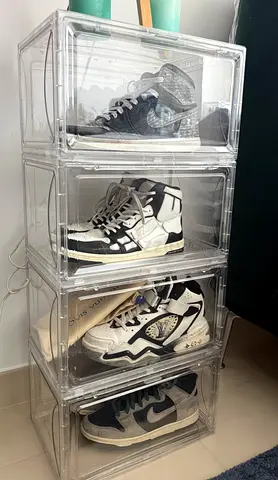 Clear Stackable Shoe Storage Boxes