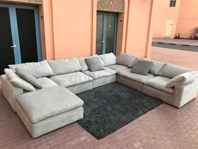 Pan Emirates Feather filled Sofa Excellent Condition