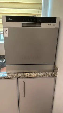 Midea Countertop Dishwasher - Compact Stainless Finish, Good Working Condition