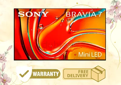 Sony 75 Inch Smart TV - BRAVIA 7 Class Mini LED QLED 4K HDR Google TV 2024 Model 75XR70