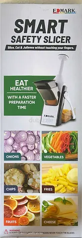 Edmark Smart Safety Slicer - Electric Vegetable  Fruit Cutter