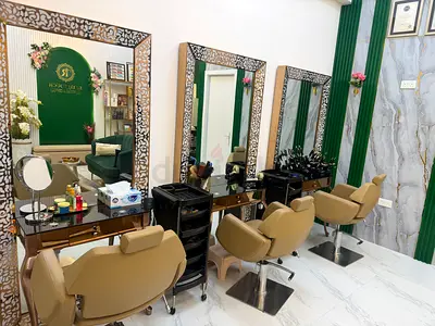 Set of 3 Salon Styling Chairs with Stations and Mirrors - Good Condition