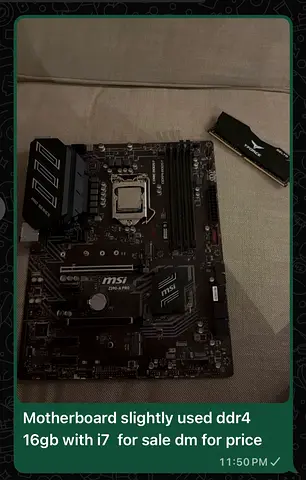Motherboard cpu  16 ram
