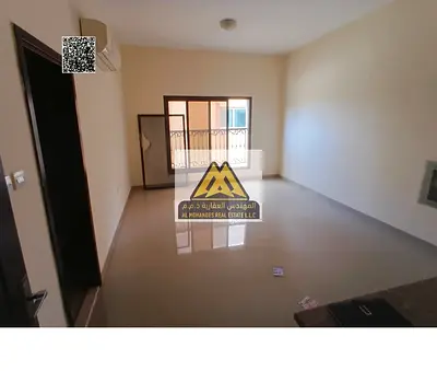 Studio in Al Rawda 2, Sheikh Ammar Street, large and well-lit, split AC, close to services. AED 20,