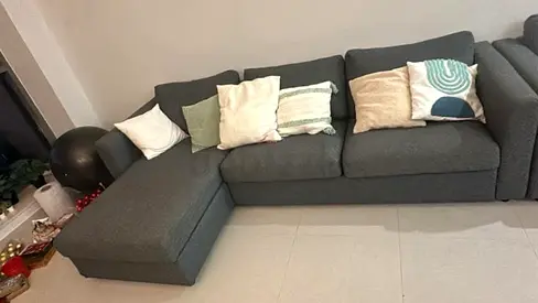 Vimle L shape sofa bed