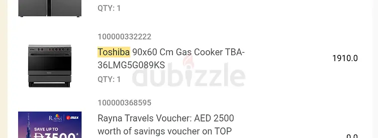 Toshiba 90x60 cm Gas Cooker TBA-36LMG5G089KS - private: needs to sell