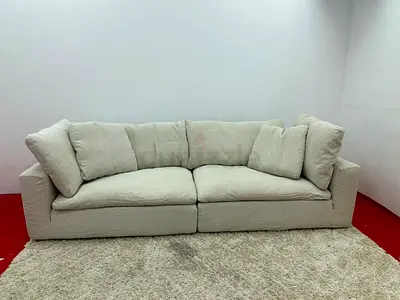 Like new condition the loom collection two pieces sofa