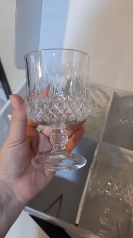 brand new 2 boxes of ctystal glasses  for drinking. 12 pieces  inside