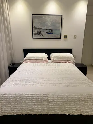 IKEA Malm Queen bed with hydraulic storage and spring mattress -  in great condition