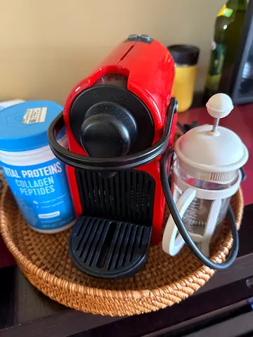 Compact Nespresso-style Espresso Machine (Red) - Lightly Used