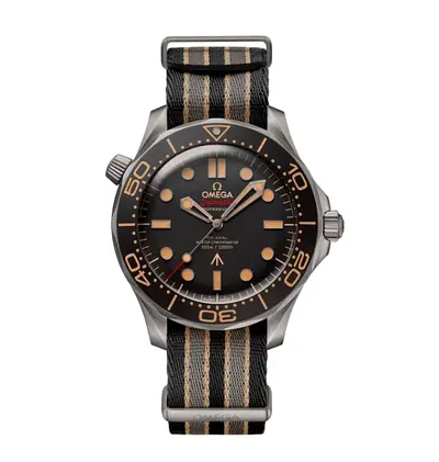 Titanium Omega NTTD Bond special edition - Seamaster Diver Mens Wristwatch on NATO Strap - unworn