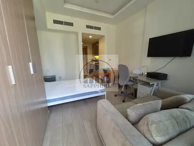 Furnished Studio | Azizi Riviera 11 | Balcony & City View