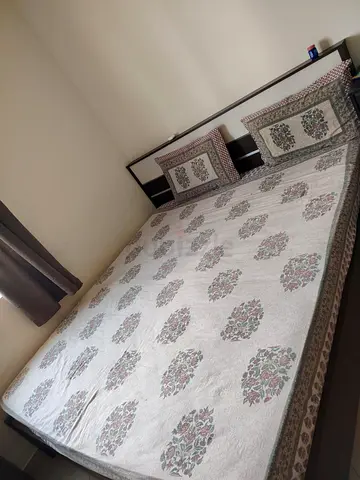 King size bed frame with mattress