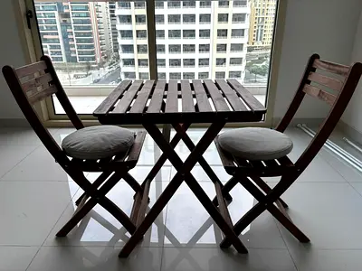 Ikea Balcony Chairs and Table