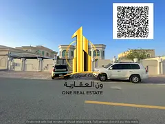 Luxury villa with swimming pool for rent in Ajman, Al Jurf area, behind the court