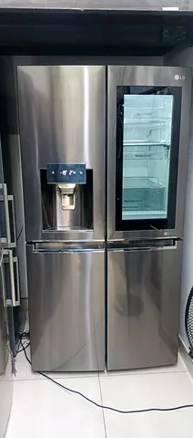 Stainless Steel Refrigerator with Ice  Water Dispenser - intsviws good working conditions free home