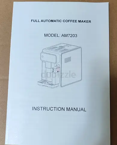 Full Automatic Coffee Maker (Model AM7203) - Manual included