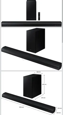 Samsung 3.1ch Soundbar with Wireless Subwoofer - Good Condition