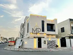 A distinctive villa in Al Yasmin area - Ajman, two floors + roof, strategic corner location, includi