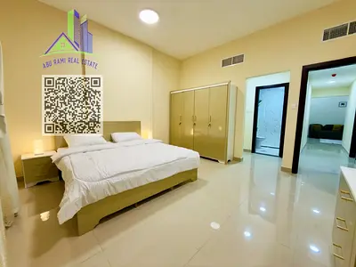 No commission - Furnished two-bedroom apartment with living room, first occupancy in Al Nuaimiya -