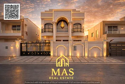 🏡 فيلا فاخرة للبيع في الياسمين – عجمان | شارعين (ظهر وبطن) | 7 غرف محتملة | روف مميز | سعر لقطة