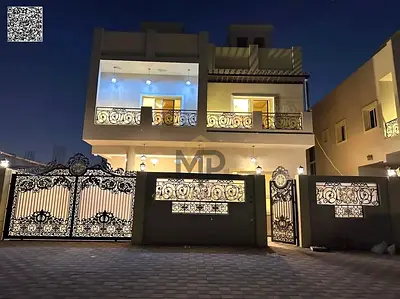 للبيع، فيلا بالقرب من المسجد. من أفخم الفلل في عجمان. بناء وتشطيب سوبر ديلوكس، مساحة بناء واسعة جدًا وغرف، تملك حر. للبيع، فيلا بموقع مميز - تشطيبات م