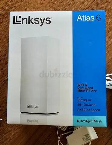 Linksys Atlas 6 AX3000 WiFi 6 Dual-Band Mesh Router (Like New) - Boxed