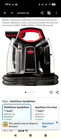 BISSELL MultiClean Spot  Stain Portable Cleaner - Used twice