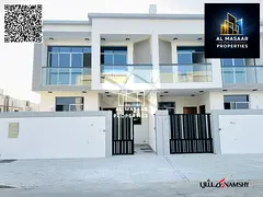 Townhouse in Al Bahia, Ajman, two floors and a roof, central air conditioning, 6 master bedrooms, fr
