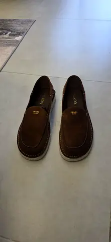Brown Prada Suede Loafers - Men’s Size (Pre-owned) 43.5 (9.5)