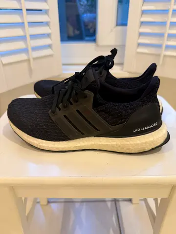 Adidas UltraBoost black running shoes - lightly used