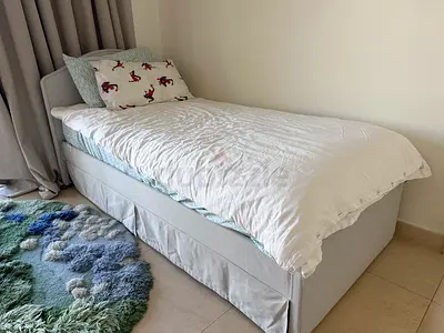 IKEA single bed with mattress rarely used