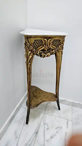 Antique Emperor Console - Emperor Chair and Marble Table Console