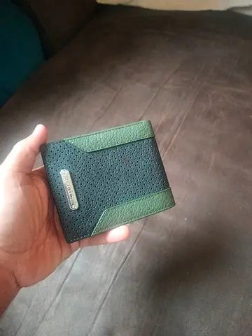 Brand New. Police  mens bi-fold wallet - two tones leather with International Warranty Card