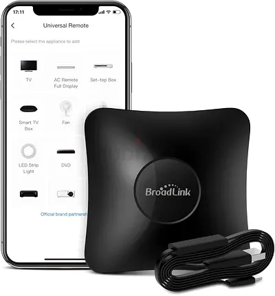 Broadlink RM4 pro Smart IR/RF Remote Control Hub with Sensor Cable-WiFi IR/RF