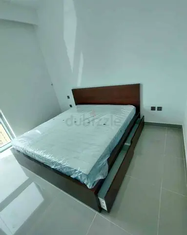 IKEA malam queen‑size bed (160 × 200 cm) with 2 storage drawers underneath and an IKEA mattress ✨