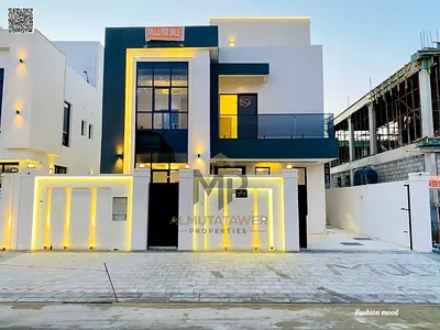 Villa for sale | ajman| al helio2 area | 6 master rooms, majlis, 2 halls, maid room, roof| freehold | 0 registration fees | negotiable price.